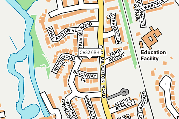 CV32 6BH map - OS OpenMap – Local (Ordnance Survey)