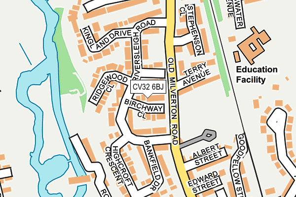 CV32 6BJ map - OS OpenMap – Local (Ordnance Survey)