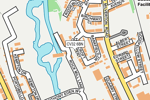 CV32 6BN map - OS OpenMap – Local (Ordnance Survey)