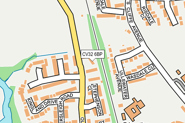CV32 6BP map - OS OpenMap – Local (Ordnance Survey)