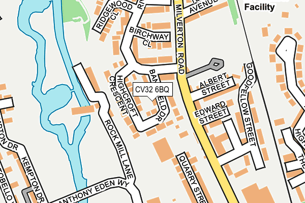 CV32 6BQ map - OS OpenMap – Local (Ordnance Survey)