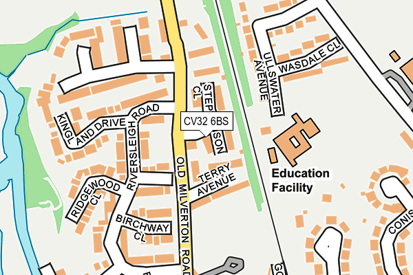 CV32 6BS map - OS OpenMap – Local (Ordnance Survey)