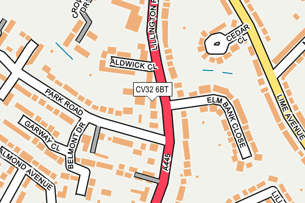 CV32 6BT map - OS OpenMap – Local (Ordnance Survey)