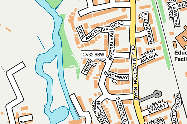 CV32 6BW map - OS OpenMap – Local (Ordnance Survey)
