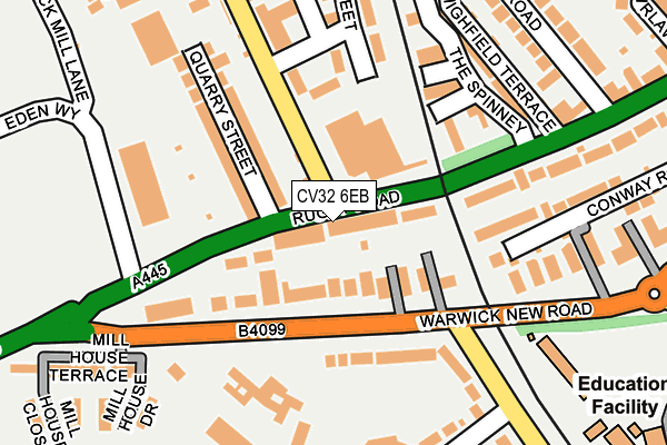 CV32 6EB map - OS OpenMap – Local (Ordnance Survey)