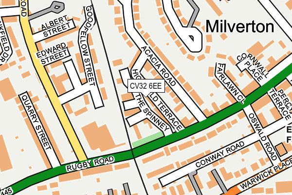 CV32 6EE map - OS OpenMap – Local (Ordnance Survey)