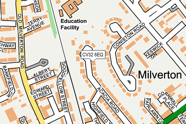 CV32 6EQ map - OS OpenMap – Local (Ordnance Survey)