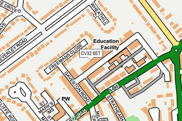 CV32 6ET map - OS OpenMap – Local (Ordnance Survey)