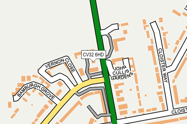 CV32 6HD map - OS OpenMap – Local (Ordnance Survey)