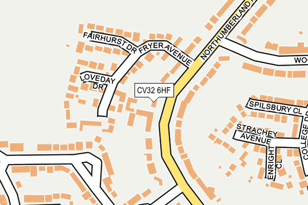 CV32 6HF map - OS OpenMap – Local (Ordnance Survey)