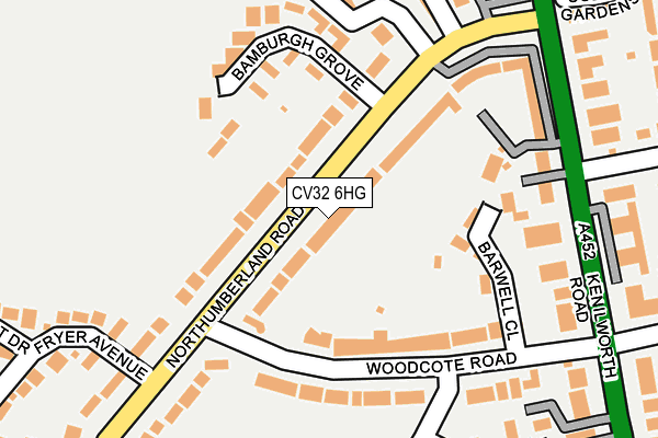 CV32 6HG map - OS OpenMap – Local (Ordnance Survey)