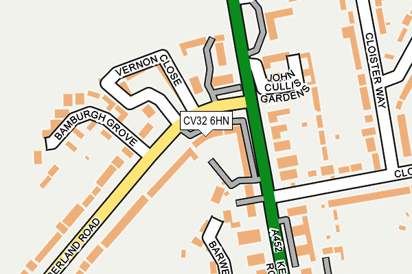 CV32 6HN map - OS OpenMap – Local (Ordnance Survey)
