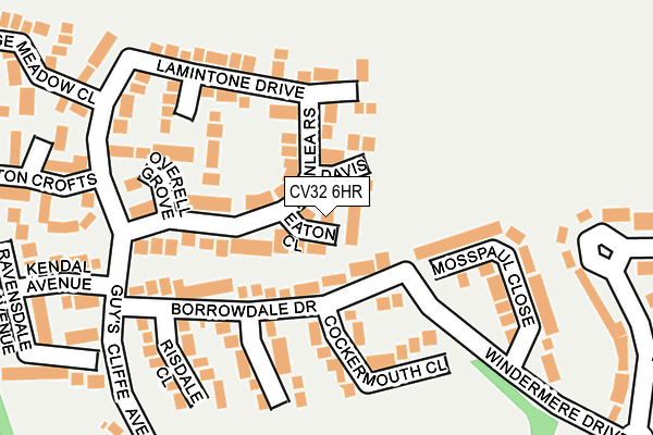 CV32 6HR map - OS OpenMap – Local (Ordnance Survey)