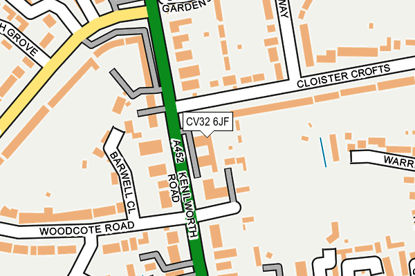 CV32 6JF map - OS OpenMap – Local (Ordnance Survey)