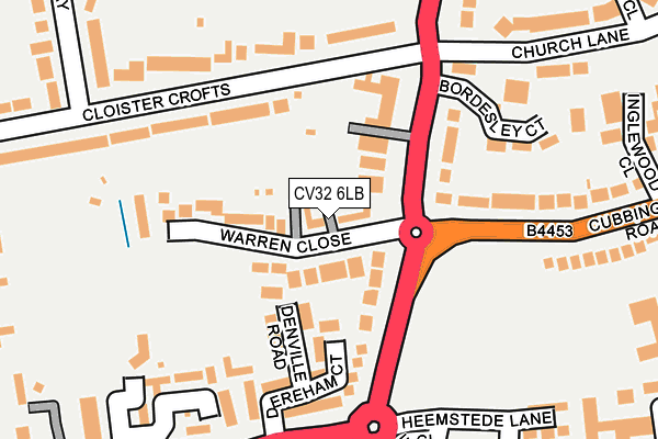 CV32 6LB map - OS OpenMap – Local (Ordnance Survey)