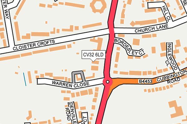 CV32 6LD map - OS OpenMap – Local (Ordnance Survey)