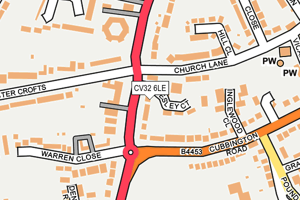 CV32 6LE map - OS OpenMap – Local (Ordnance Survey)