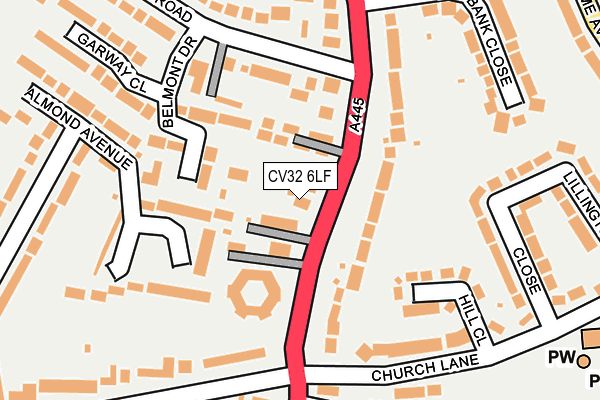 CV32 6LF map - OS OpenMap – Local (Ordnance Survey)