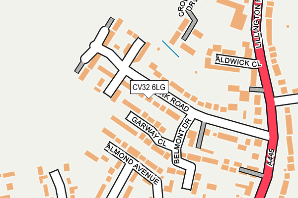 CV32 6LG map - OS OpenMap – Local (Ordnance Survey)