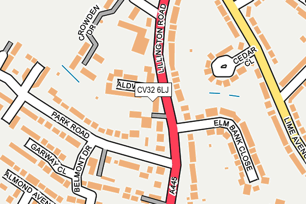 CV32 6LJ map - OS OpenMap – Local (Ordnance Survey)