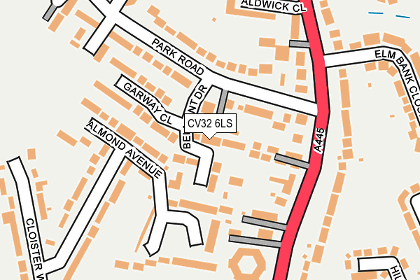 CV32 6LS map - OS OpenMap – Local (Ordnance Survey)