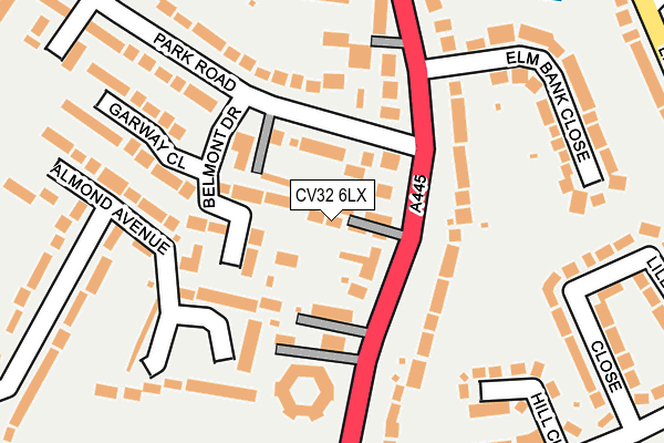 CV32 6LX map - OS OpenMap – Local (Ordnance Survey)
