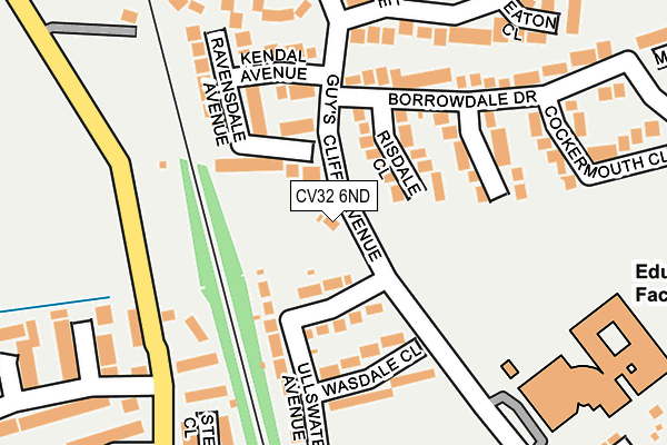 CV32 6ND map - OS OpenMap – Local (Ordnance Survey)