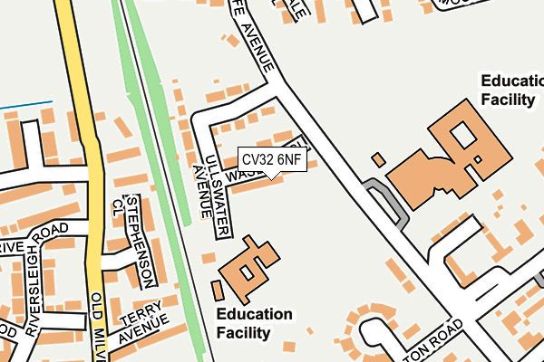 CV32 6NF map - OS OpenMap – Local (Ordnance Survey)