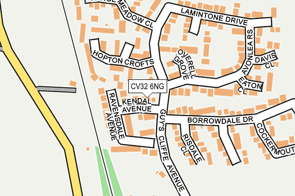 CV32 6NG map - OS OpenMap – Local (Ordnance Survey)