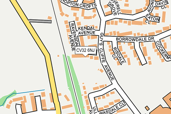 CV32 6NJ map - OS OpenMap – Local (Ordnance Survey)