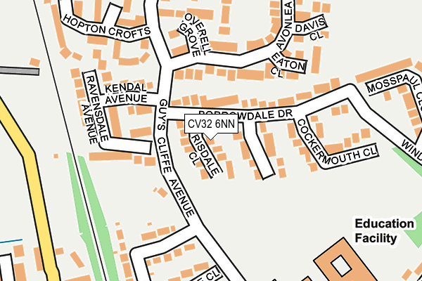 CV32 6NN map - OS OpenMap – Local (Ordnance Survey)