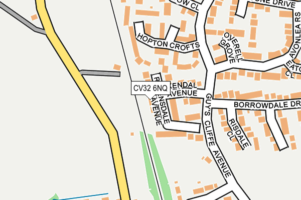 CV32 6NQ map - OS OpenMap – Local (Ordnance Survey)
