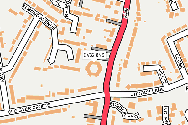 CV32 6NS map - OS OpenMap – Local (Ordnance Survey)