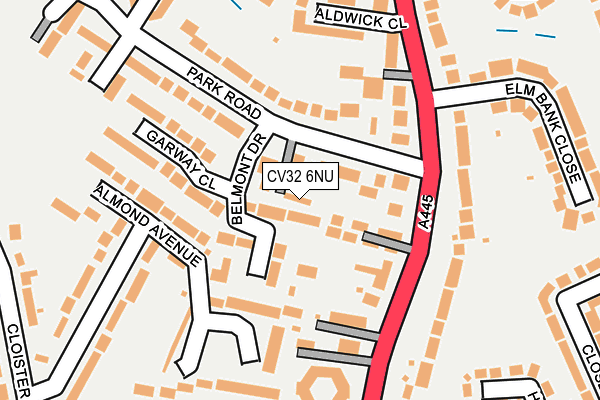CV32 6NU map - OS OpenMap – Local (Ordnance Survey)