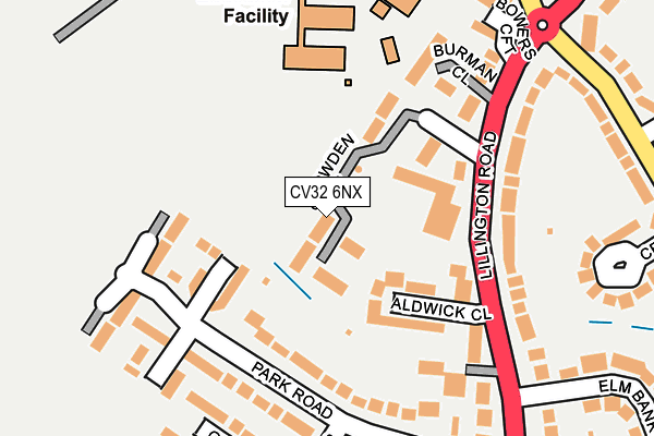 CV32 6NX map - OS OpenMap – Local (Ordnance Survey)