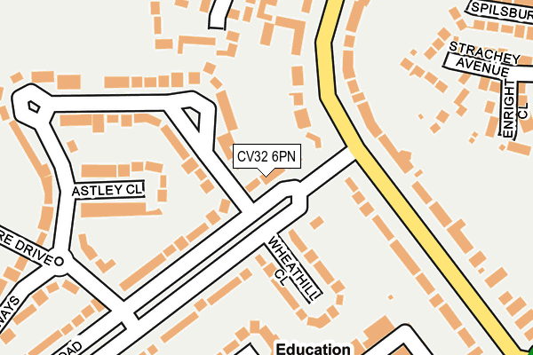 CV32 6PN map - OS OpenMap – Local (Ordnance Survey)