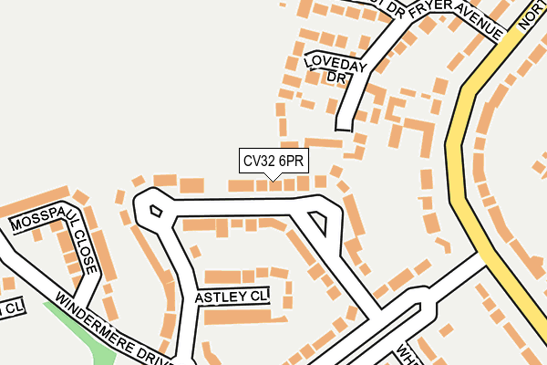 CV32 6PR map - OS OpenMap – Local (Ordnance Survey)