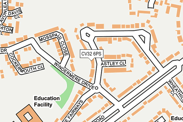 CV32 6PS map - OS OpenMap – Local (Ordnance Survey)