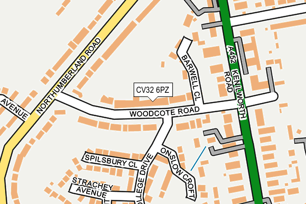 CV32 6PZ map - OS OpenMap – Local (Ordnance Survey)