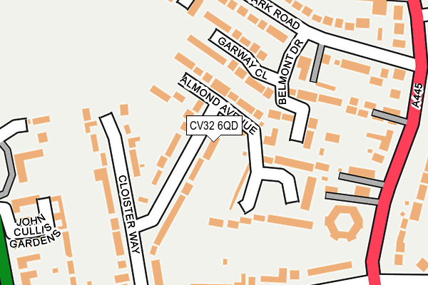 CV32 6QD map - OS OpenMap – Local (Ordnance Survey)