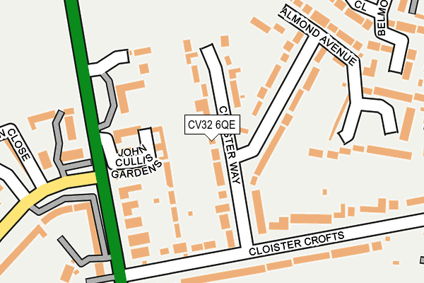 CV32 6QE map - OS OpenMap – Local (Ordnance Survey)