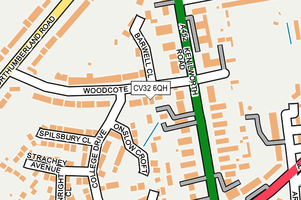 CV32 6QH map - OS OpenMap – Local (Ordnance Survey)