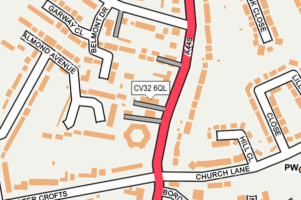 CV32 6QL map - OS OpenMap – Local (Ordnance Survey)