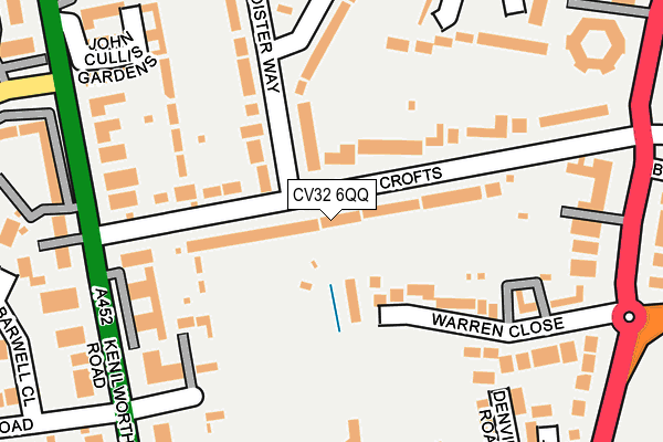 CV32 6QQ map - OS OpenMap – Local (Ordnance Survey)