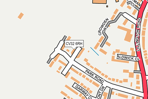 CV32 6RH map - OS OpenMap – Local (Ordnance Survey)