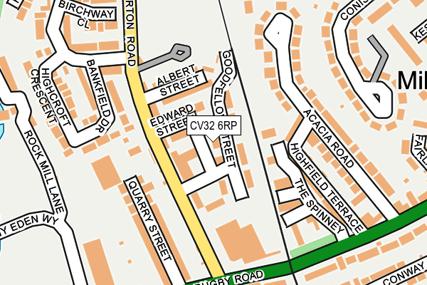 CV32 6RP map - OS OpenMap – Local (Ordnance Survey)