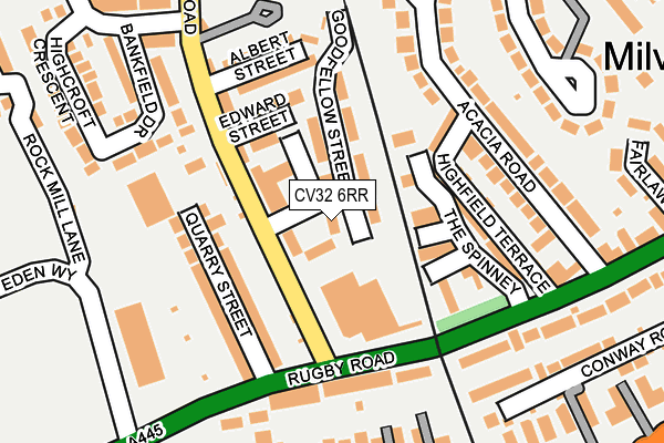 CV32 6RR map - OS OpenMap – Local (Ordnance Survey)