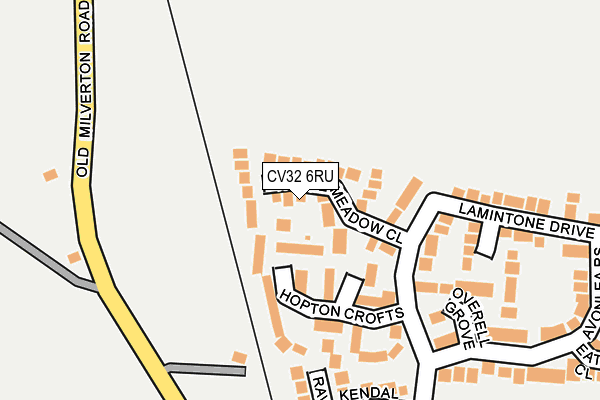 CV32 6RU map - OS OpenMap – Local (Ordnance Survey)