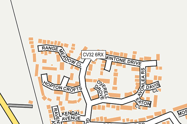 CV32 6RX map - OS OpenMap – Local (Ordnance Survey)