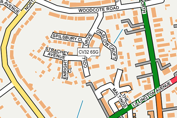 CV32 6SG map - OS OpenMap – Local (Ordnance Survey)